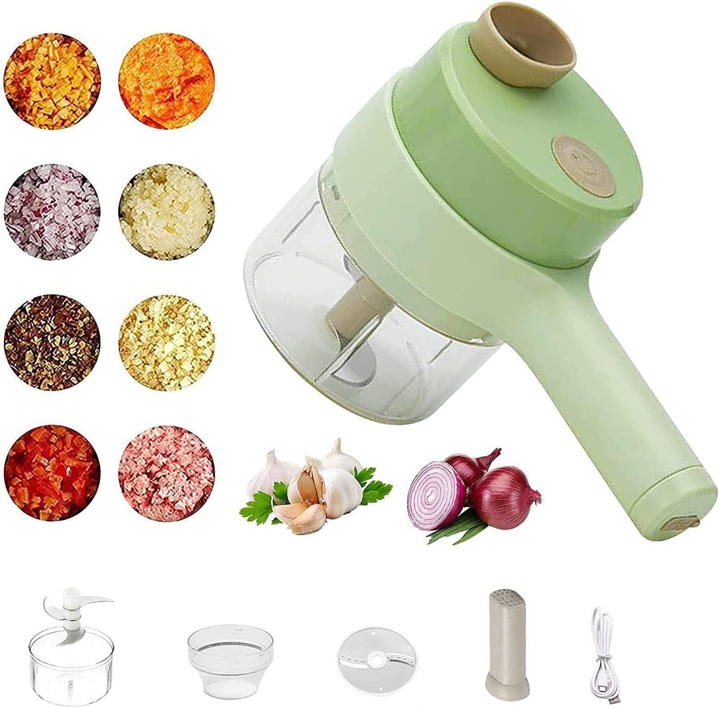 4 In 1 Electric Handheld Vegetable Cutter